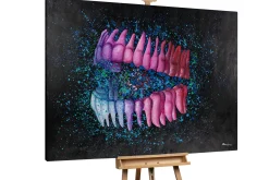 XXL Öl Gemälde 'Colourful Bit' | Handgemaltes Unikat