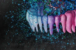 XXL Öl Gemälde 'Colourful Bit' | Handgemaltes Unikat