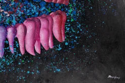 XXL Öl Gemälde 'Colourful Bit' | Handgemaltes Unikat