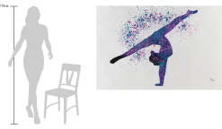 XXL Öl Gemälde 'Colourful Dancer' | Handgemaltes Unikat