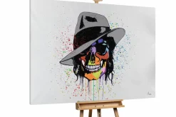 XXL Öl Gemälde 'Colourful Head' | Handgemaltes Unikat