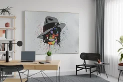 XXL Öl Gemälde 'Colourful Head' | Handgemaltes Unikat