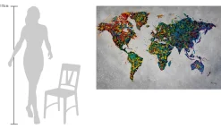 XXL Öl Gemälde 'Colourful World' | Handgemaltes Unikat