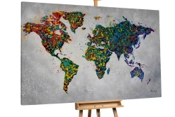 XXL Öl Gemälde 'Colourful World' | Handgemaltes Unikat