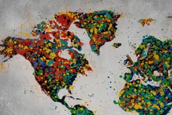 XXL Öl Gemälde 'Colourful World' | Handgemaltes Unikat
