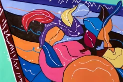 XXL Öl Gemälde 'Colours of Bossa Nova' | Handgemaltes Unikat