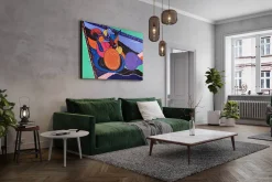 XXL Öl Gemälde 'Colours of Bossa Nova' | Handgemaltes Unikat