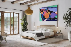 XXL Öl Gemälde 'Colours of Bossa Nova' | Handgemaltes Unikat