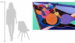 XXL Öl Gemälde 'Colours of Bossa Nova' | Handgemaltes Unikat