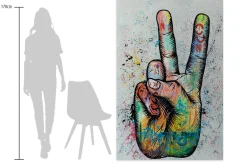 XXL Öl Gemälde 'Colours of Peace' | Handgemaltes Unikat