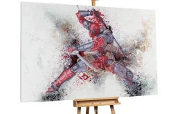 XXL Öl Gemälde 'Combat Focus' | Handgemaltes Unikat