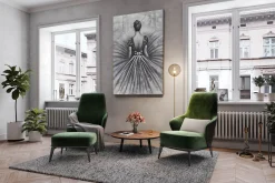 XXL Öl Gemälde 'Composed Ballerina' | Handgemaltes Unikat
