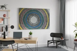XXL Öl Gemälde 'Concentric Colors' | Handgemaltes Unikat