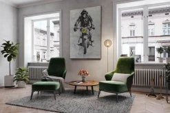 XXL Öl Gemälde 'Cool Chimp' | Handgemaltes Unikat