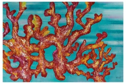 XXL Öl Gemälde 'Corals of Blaze' | Handgemaltes Unikat