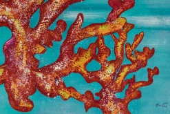 XXL Öl Gemälde 'Corals of Blaze' | Handgemaltes Unikat