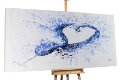 XXL Öl Gemälde 'Corazón de Agua' | Handgemaltes Unikat