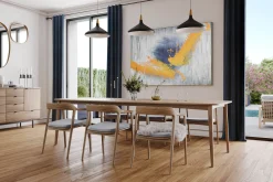 XXL Öl Gemälde 'Covered Blue' | Handgemaltes Unikat