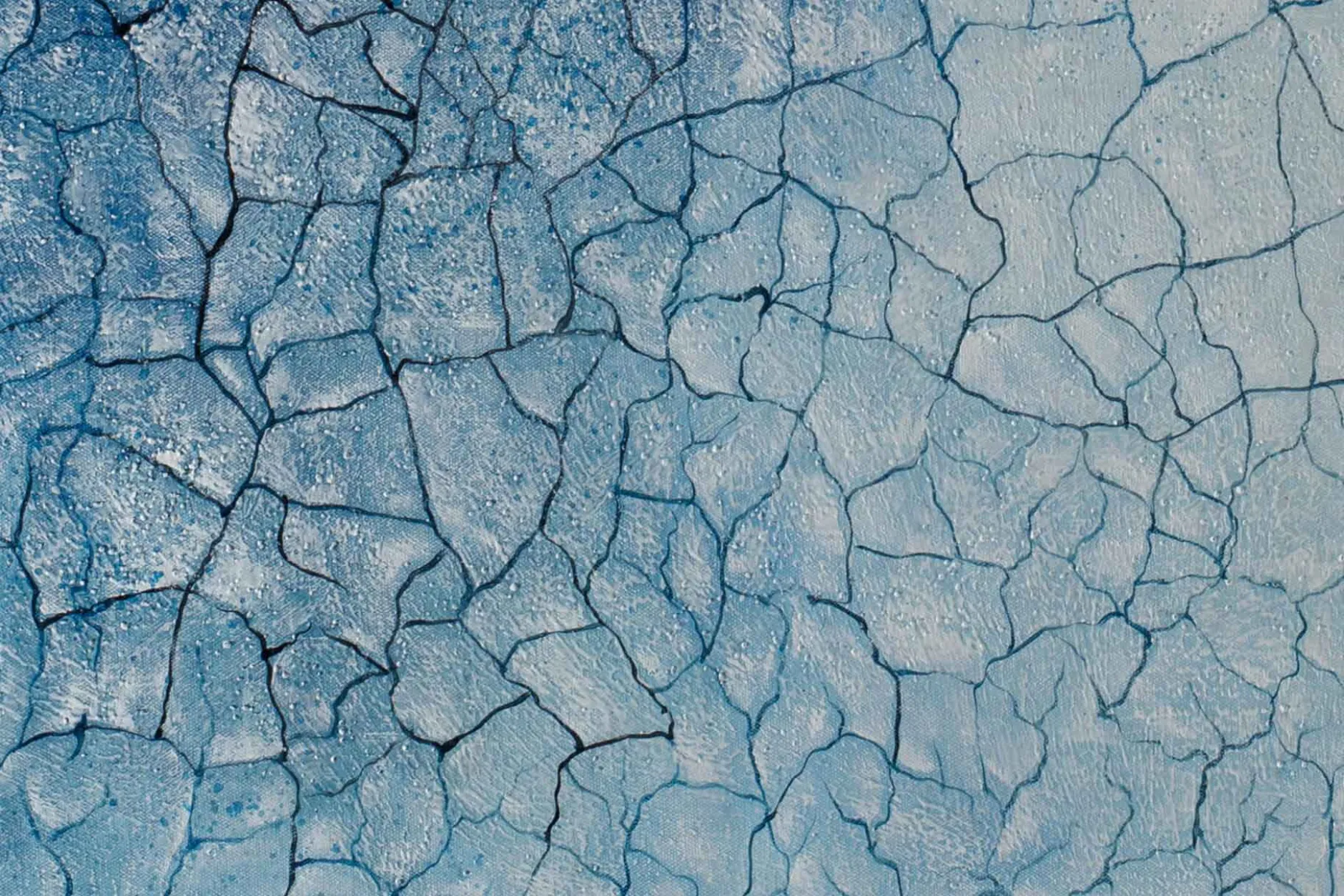 XXL Öl Gemälde 'Cracking Ice' | Handgemaltes Unikat