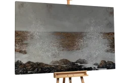 XXL Öl Gemälde 'Crushing Waves' | Handgemaltes Unikat
