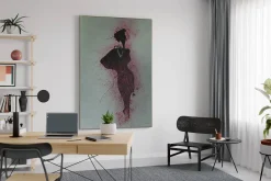 XXL Öl Gemälde 'Dark Diva' | Handgemaltes Unikat
