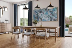 XXL Öl Gemälde 'Dazzling Blue' | Handgemaltes Unikat