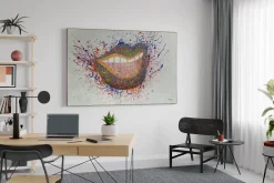 XXL Öl Gemälde 'Dazzling Smile' | Handgemaltes Unikat