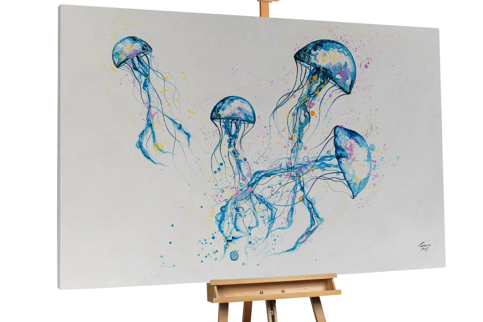 XXL Öl Gemälde 'Deep Down' | Handgemaltes Unikat