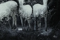 XXL Öl Gemälde 'Deer Magic' | Handgemaltes Unikat
