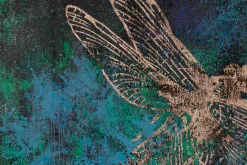 XXL Öl Gemälde 'Delicate Dragonfly' | Handgemaltes Unikat