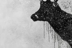 XXL Öl Gemälde 'Der letzte Hirsch' | Handgemaltes Unikat