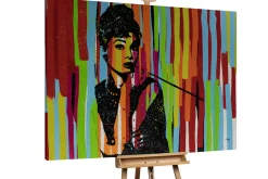 XXL Öl Gemälde 'Die Farben der Audrey' | Handgemaltes Unikat
