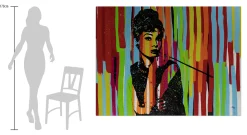 XXL Öl Gemälde 'Die Farben der Audrey' | Handgemaltes Unikat
