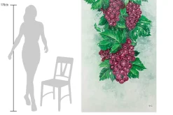 XXL Öl Gemälde 'Dionysos Trauben' | Handgemaltes Unikat