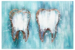 XXL Öl Gemälde 'Dream Teeth' | Handgemaltes Unikat