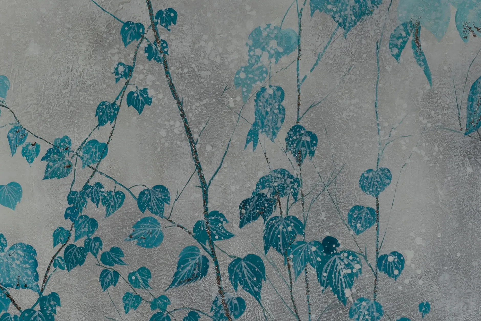 XXL Öl Gemälde 'Early Snow' | Handgemaltes Unikat