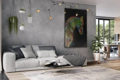 XXL Öl Gemälde 'Edles Ross' | Handgemaltes Unikat
