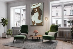 XXL Öl Gemälde 'Elegant Coolness' | Handgemaltes Unikat