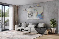 XXL Öl Gemälde 'Elephant Joy' | Handgemaltes Unikat