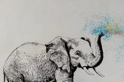 XXL Öl Gemälde 'Elephant Joy' | Handgemaltes Unikat