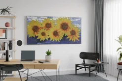 XXL Öl Gemälde 'Emblem der Sonne' | Handgemaltes Unikat