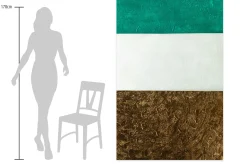 XXL Öl Gemälde 'Emerald Sky' | Handgemaltes Unikat