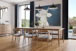 XXL Öl Gemälde 'Enchanted Cow' | Handgemaltes Unikat
