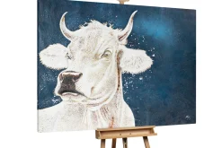 XXL Öl Gemälde 'Enchanted Cow' | Handgemaltes Unikat