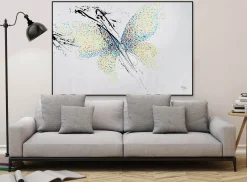 XXL Öl Gemälde 'Ethereal Butterfly' | Handgemaltes Unikat