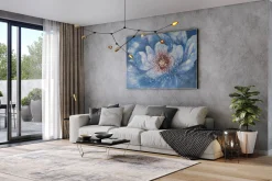 XXL Öl Gemälde 'Evanescent Flower' | Handgemaltes Unikat
