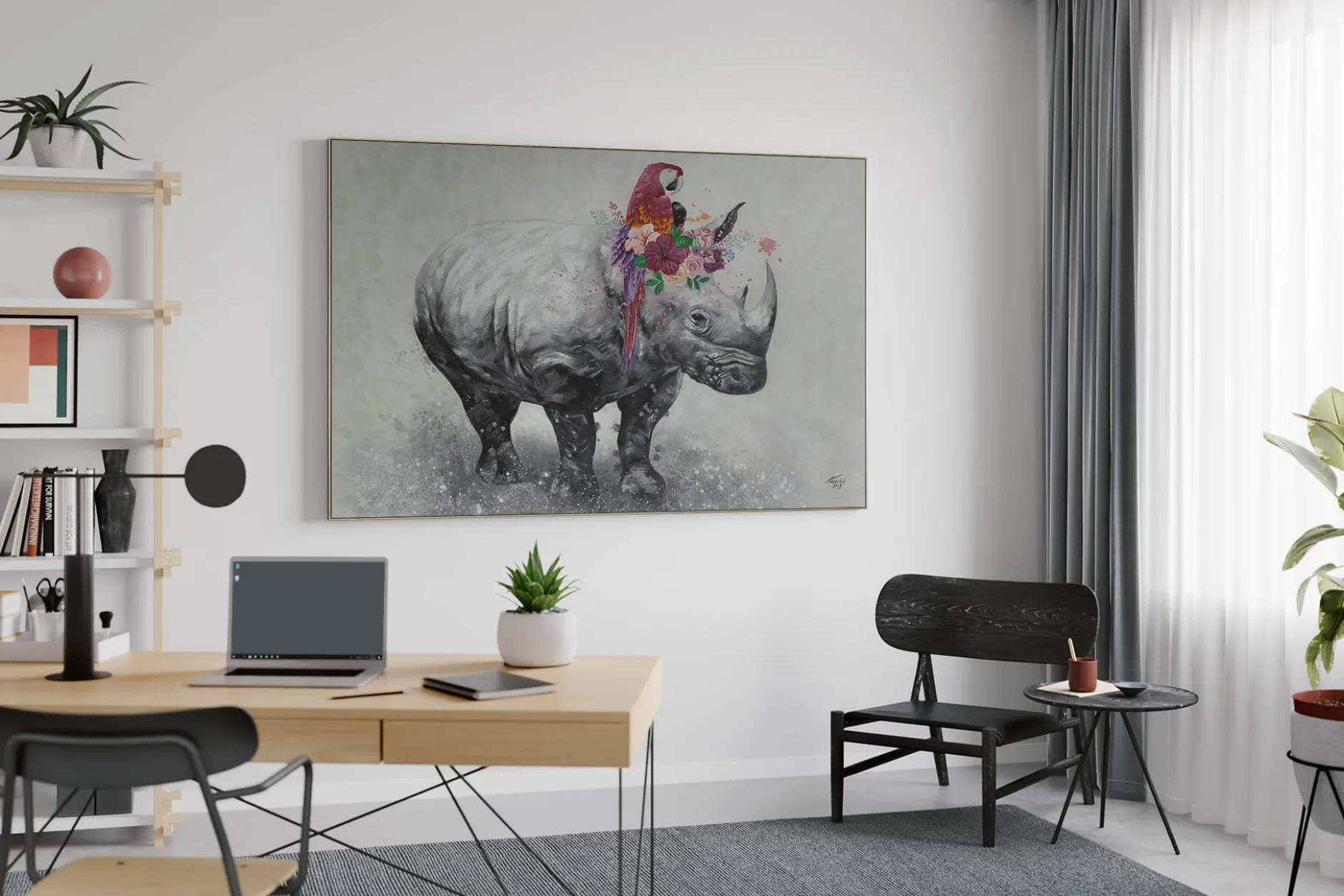 XXL Öl Gemälde 'Exotic Harmony' | Handgemaltes Unikat