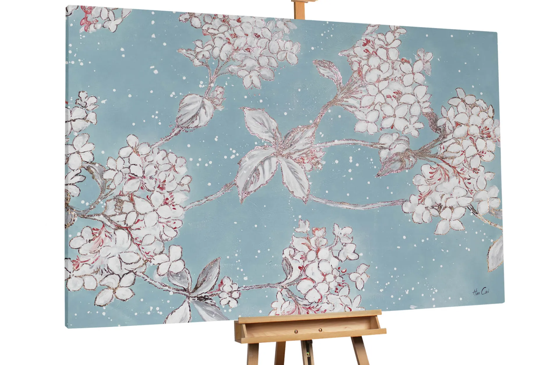 XXL Öl Gemälde 'Fairy Blossoms' | Handgemaltes Unikat