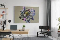XXL Öl Gemälde 'Fairytale Butterflies' | Handgemaltes Unikat