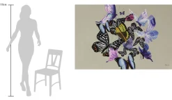 XXL Öl Gemälde 'Fairytale Butterflies' | Handgemaltes Unikat